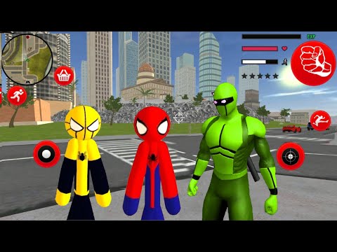 Amazing Spider-StickMan Rope Hero Vs Mafia Spider-StickMan Rope Hero - Android Gameplay