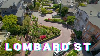 Lombard St. San Francisco , California USA . Crookedest street in the world!!!