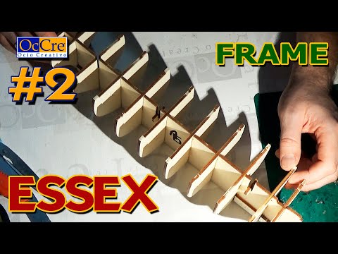 Essex OcCre # 2 "Moby Dick" ship hull assembly  Сборка корпуса корабля Эссекс "Моби Дик" ШПАНГОУТЫ