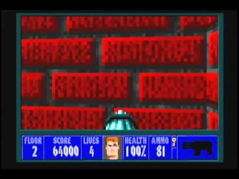 Wolfenstein 3D (100%) Walkthrough (E4M2)