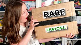 Unboxing Impossible to Find Vintage Crayola Crayons