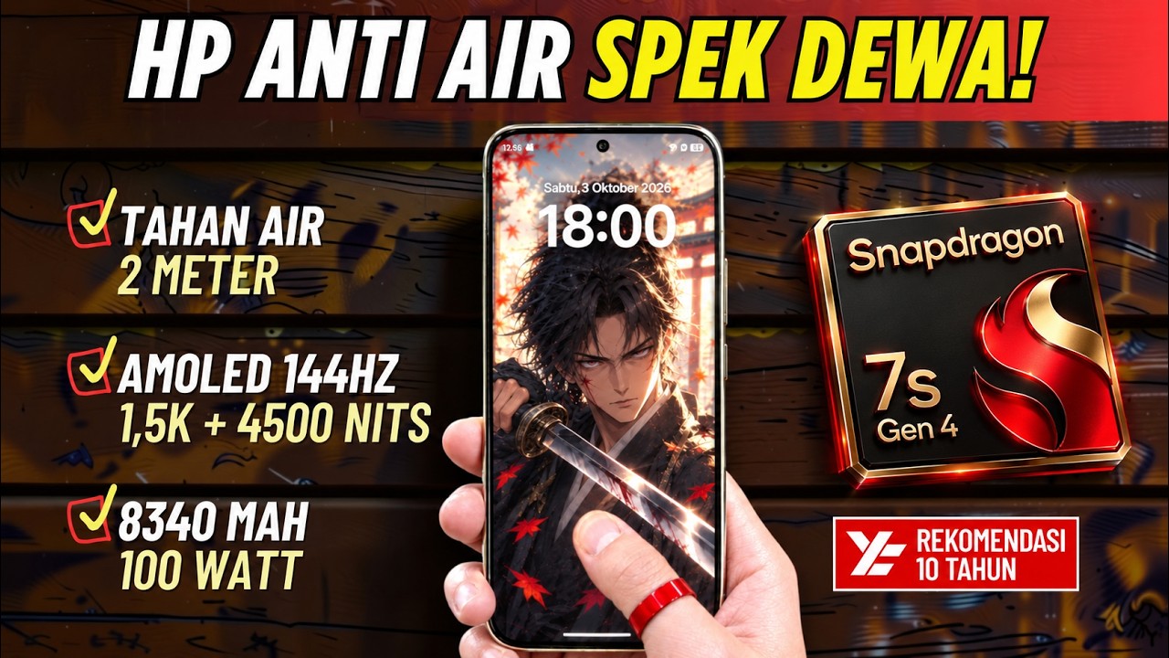 TOP 5 HP MURAH (TAHAN AIR + SPEK DEWA) OKTOBER 2026
