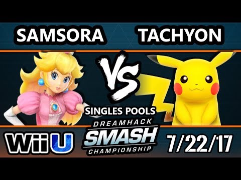 DHATL17 Smash 4 - Samsora (Peach) Vs. BxA | Tachyon (Pikachu) - WiiU Singles Pools - Smash Wii U