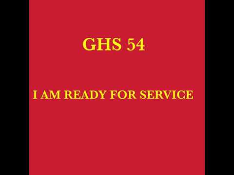 GHS 54 - I AM READY FOR SERVICE