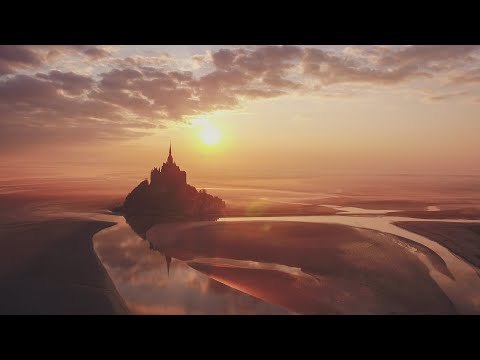 Mont Saint Michel "confinement" Lockdown 2020 from the drone.