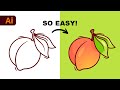 Adobe Illustrator Beginner Tutorial Create A Vector Peach From Sketch HD