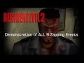 ALL Zapping Events In Resident Evil 2 Full Demonstration