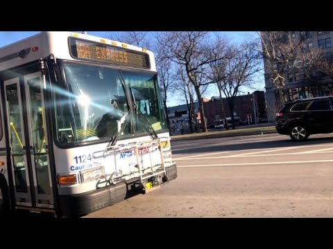 NFTA Bus Full Route 66b N. Amherst Exp Gillig Low Floor Hybrid 1124