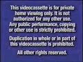 Disney Blue FBI Warning Screen VHS Version 2000 2003