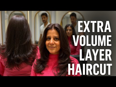 💫 Layered Haircut for Instant Volume | Salon Transformation!