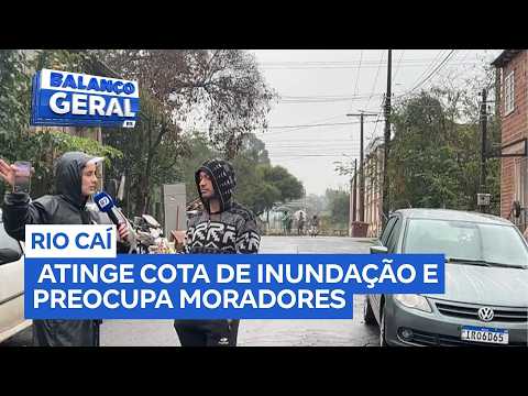 Rio Caí atinge cota de inundação e preocupa moradores