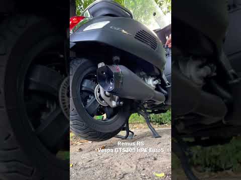 2021 Remus RS Exhaust - Vespa GTS 300 HPE Euro 5 /w silencer on