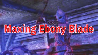 Skyrim.  How to improve the Ebony Blade without killing any real friend