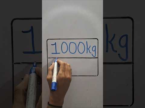 1000kg=? Ton #knowledge #math #mathsbyjigs #kg #ton #education #information #study #standard #