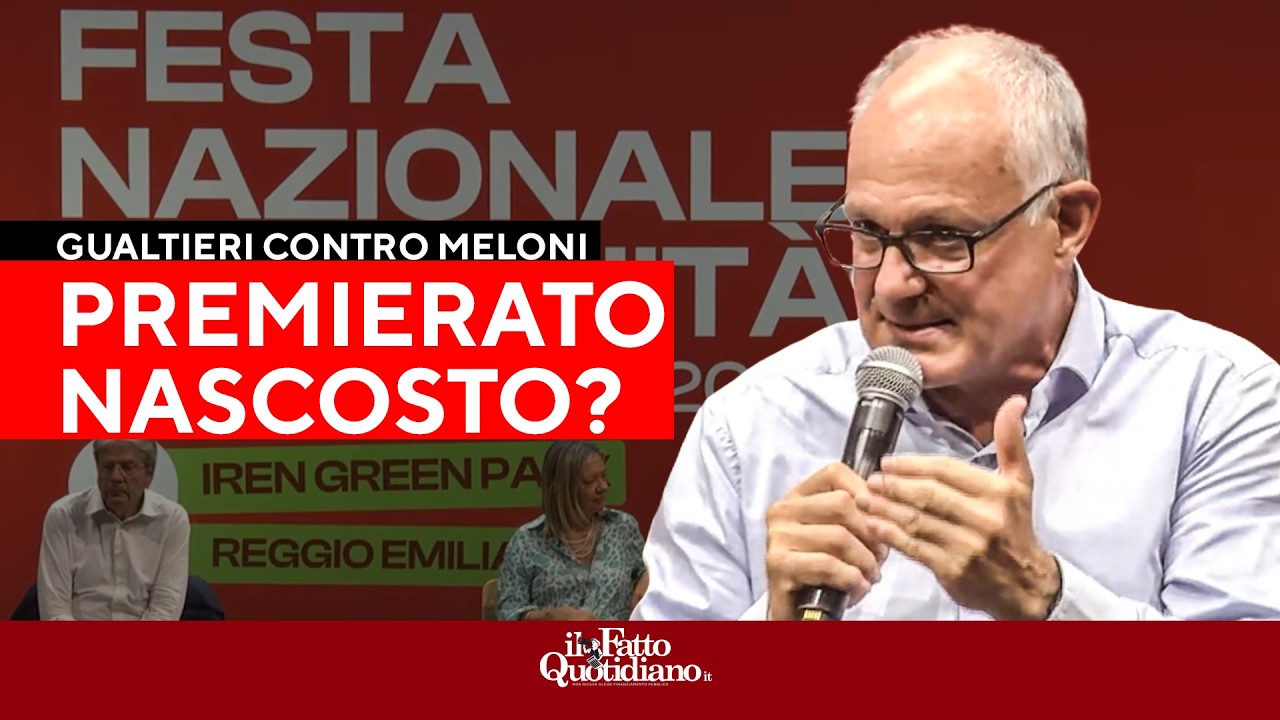 Gualtieri contro Meloni: “All’Italia non serve un capo, serve una squadra forte e larga”