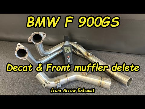 BMW F 900GS DB test / How to do Arrow Decat and front muffler delete