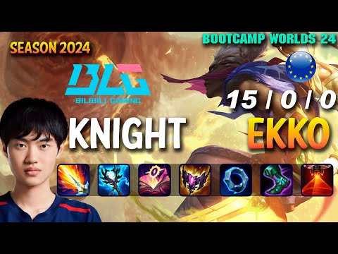 BLG Knight EKKO vs CASSIOPEIA Mid - Patch 14.19 EUW Ranked WORLDS 2024 Bootcamp | lolrec