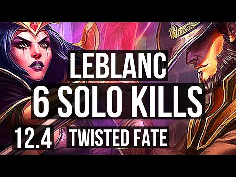 LEBLANC vs TF (MID) | Rank 3 LeBlanc, 6 solo kills, 16/5/9, Rank 21 | EUW Challenger | 12.4