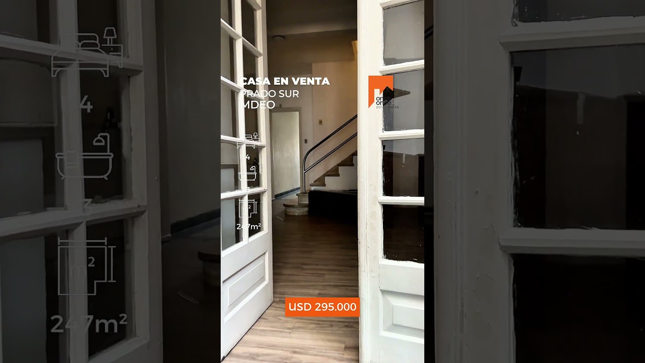 Casa En Venta 4 Dormitorios – Garaje – Prado Sur - Video