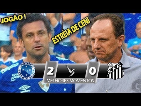 ESTRÉIA DO CENI ! Cruzeiro 2 x 0 Santos (COMPLETO) Melhores Momentos - Brasileirão 2019