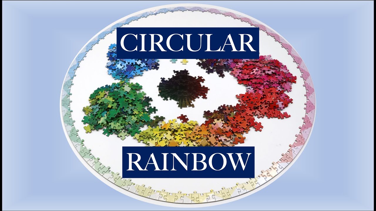 Circle Colour Gradient Jigsaw Puzzle - Blazing With Colour from Play Studio