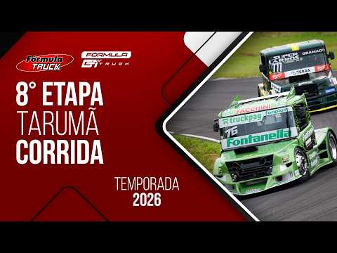 FÓRMULA TRUCK 8º ETAPA | TARUMÃ - CORRIDA  | 2026 AO VIVO | GT