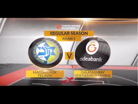 EuroLeague Highlights RS Round 3: Maccabi FOX Tel Aviv 98-92 Galatasaray