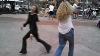 Maesyn and Kathy dancing at Brownwood in The Villages, FL - Dec 14, 2013