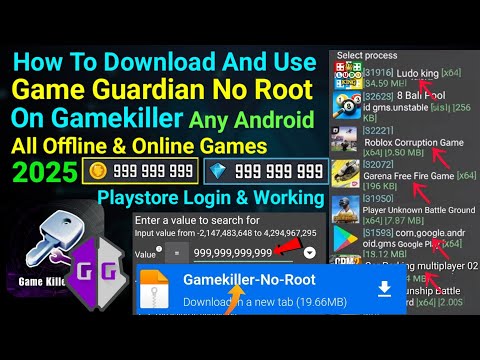 How To Install And Use Game Guardian No Root on Gamekiller App For Any Android || 2025