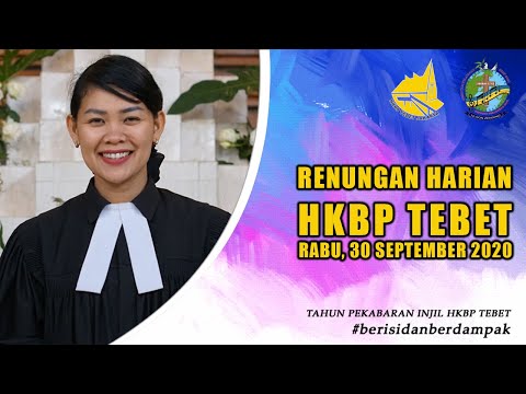 Renungan Harian Gereja HKBP Ressort Tebet - Rabu, 30 September 2020