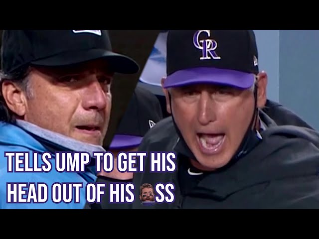 Manager tells Umpire to get his head out of his *ss, a breakdown