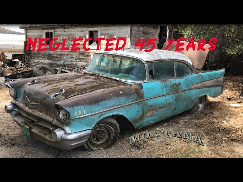 1957 Chevy Bel Air The Montana Barn Find - Rescued after 45 years!
