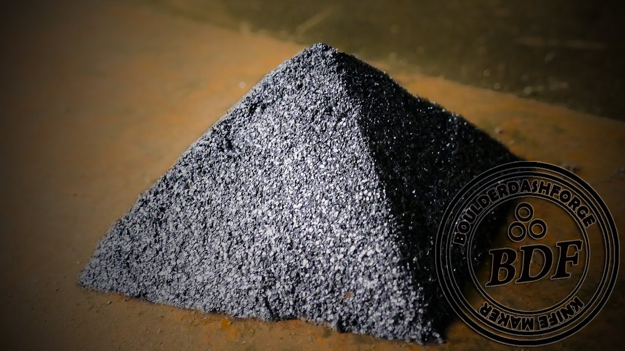 I'm making a blade from filings collected under my saw.