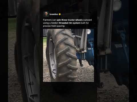 Tractor Wheels That Move Sideways 🚜 #shorts
