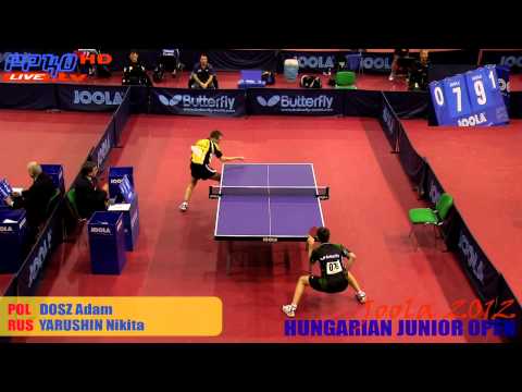 Joola Hungarian 2012 - Boys Singles A.Dosz vs. N.Yarushin