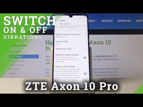 How to Manage Vibrations in ZTE Axon 10 Pro - Enter Vibration Settings