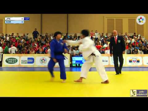 Judo 2013 Wold Championship Miami Cadets: Tsunemi (JPN) - Lee (KOR) [-48kg] final