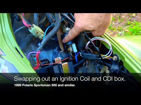Swapping out an Ignition Coil and CDI box Polaris Sportsman 500 and similar.