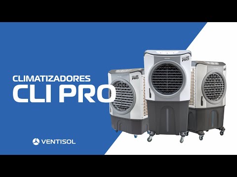Video thumbnail of Climatizador Ventisol Cli 100 Pro 2 100 Litros 210W
