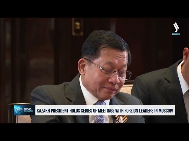 Kazakh President holds series of meetings with foreign leaders in Moscow