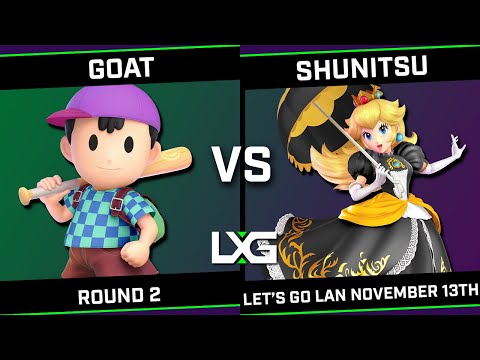goat (Ness) vs Shunitsu (Peach/Jigglypuff) - LXG Let's Go LAN November 13th