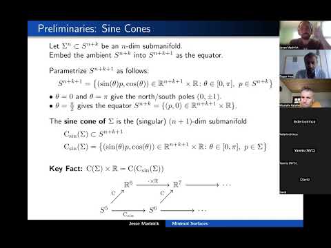 Jesse Madnick 2 - Minimal submanifolds in spheres