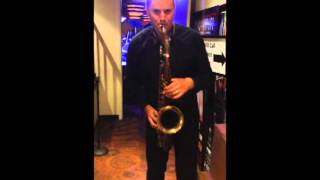 John Michalak playing CE Winds Legend Tenor Sax Mouthpiece (Guardala Michale Brecker I inspired)