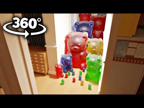 Gummy Bears Breaks into Your House! in 360° VR