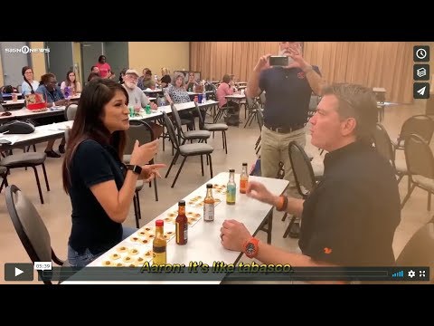 Sign1News anchor accepts 'Hot sauce challenge' (ASL - 8.30.19)