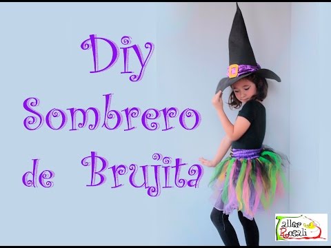Carnavales! Cómo hacer un sombrero de bruja en Goma EVA