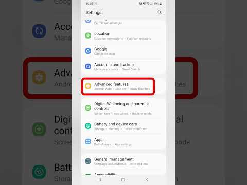 How to change the Bixby button to the power button on a Samsung Galaxy