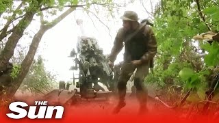 Ukraine forces use new American howitzers on Russian positions