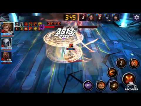 iron fist (new uniform) vs wb supergiant (marvel future fight)