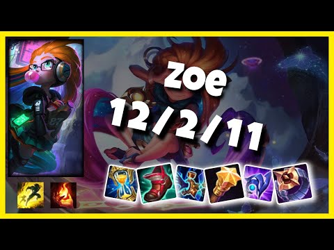 Zoe vs Yone 11.4 Mid Lane Challenger Gameplay S11 (12/2/11) - TURKISH